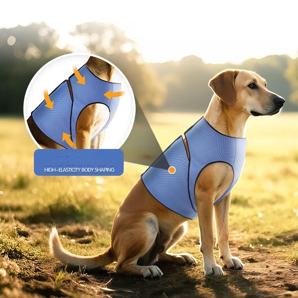 Breathable Pet Calming Shirt Adjustable Dog Chest Back Clothing Dog Anxiety Vest  Travel