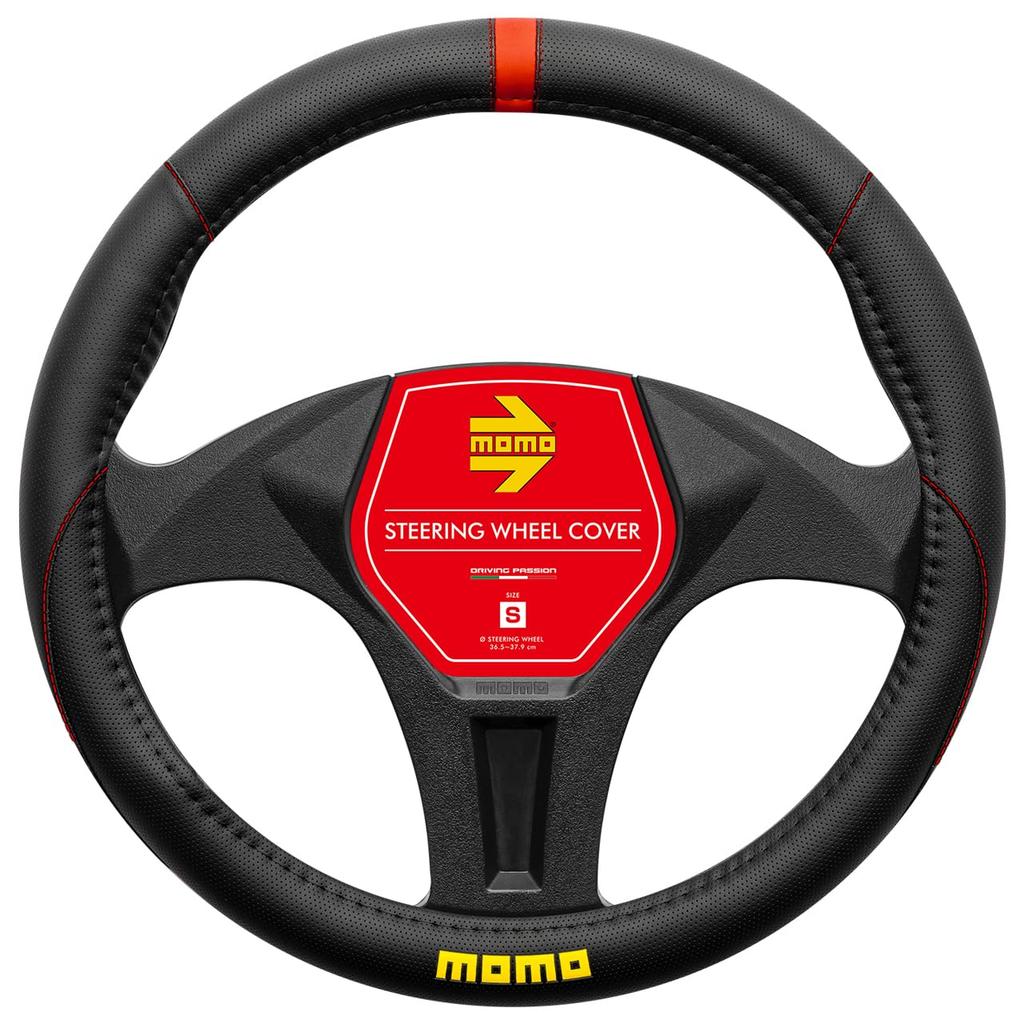 MOMO ELEGANT Steering Wheel Cover, Italy, Milan, Size S, Red