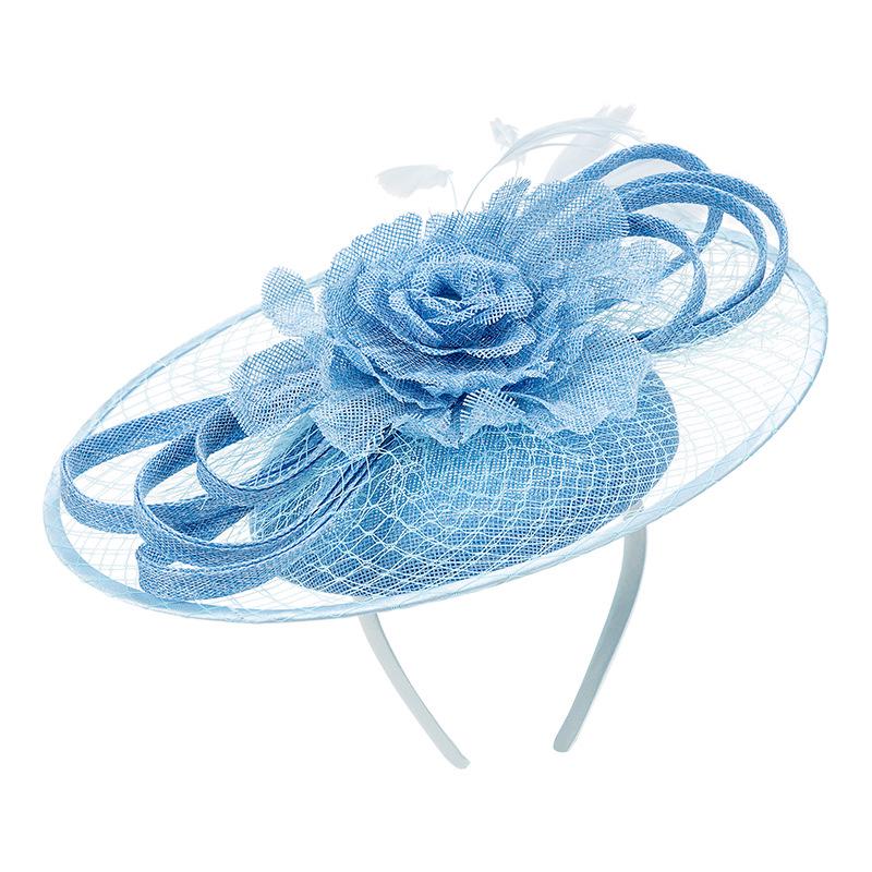 2026 Frühjahr/Sommer Feder-Schleier Kopfschmuck: Retro-Teeparty-Blumen-Haarschmuck für Damen