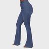 Women's High Waist Flared Denim Trousers - Large Sizes Available