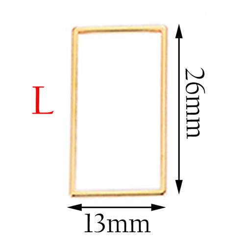 20pcs 3 Size Gold Stainless Steel Charm Pendant Open Bezels Hollow Pressed Resin Frame Mold Bezel DIY Jewelry Making Accessories