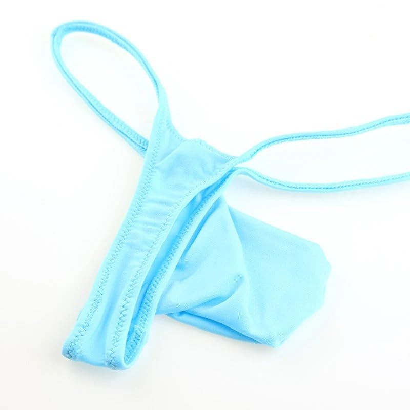 La Pomme Bikini MFS Thin Side 3D Pouch Made In White Men's Shorts, Fabric, Elastic, Front, T-Back Bikini, Japan, 622048,