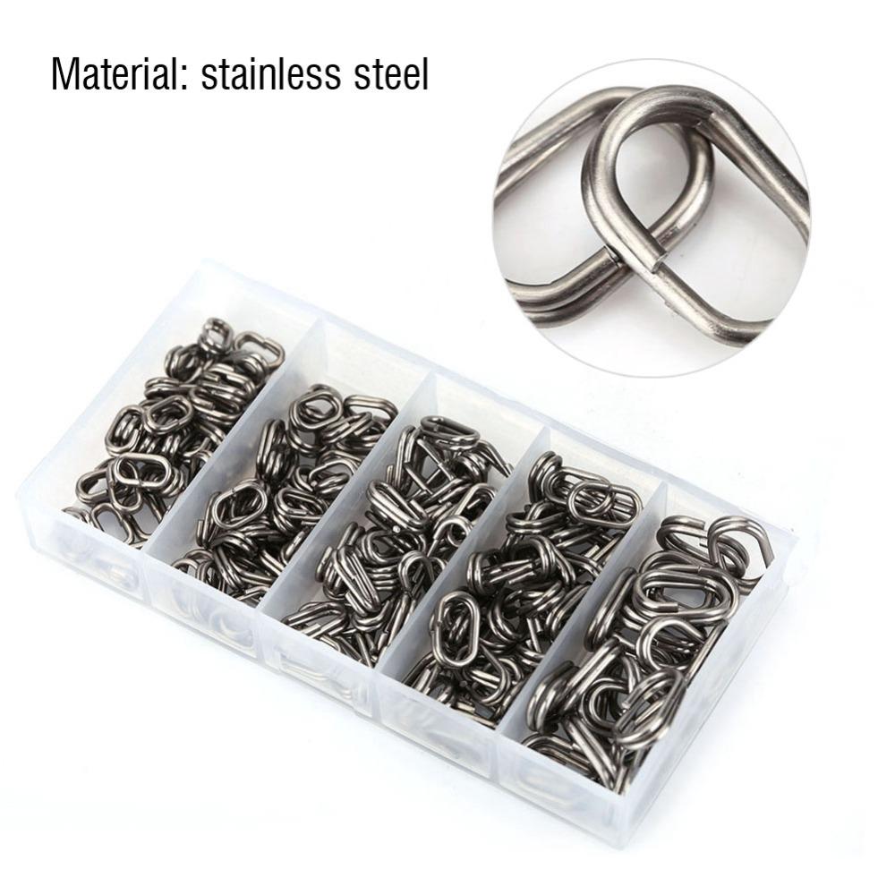 Stainless Steel Fishing Swivel Rings Multiple Sizes Lure Connecting Ring  Fishing Accessories