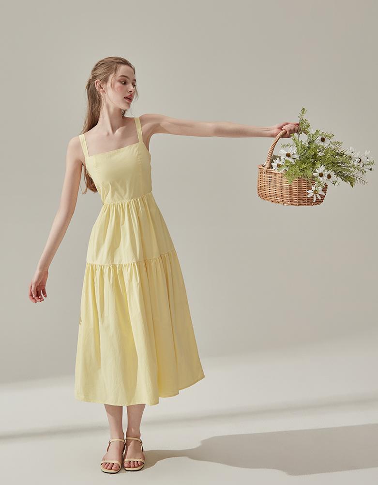 VIKINI VENDER Meyer Back Ribbon Long Dress