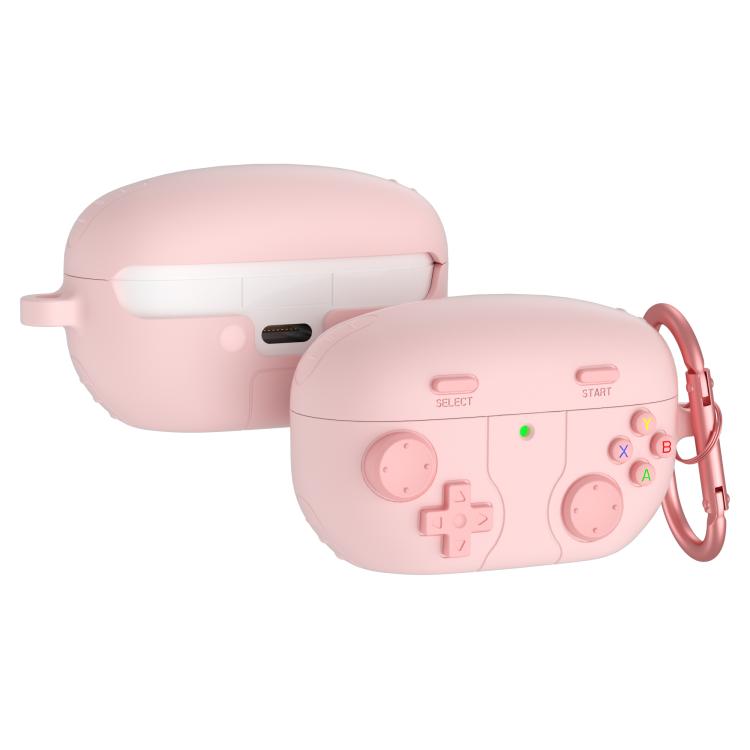 Vintage Game‑Controller Silicone Earbud Case With Metal Carabiner Shockproof Anti‑Drop Cover For Sony WF‑1000XM5 TWS Earbuds