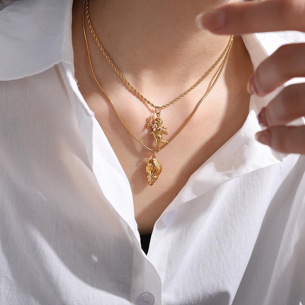 Stainless Steel Starfish Pendant Necklace Gold Sea Life Pendant Necklace Pendant Stainless Steel Diy Jewelry