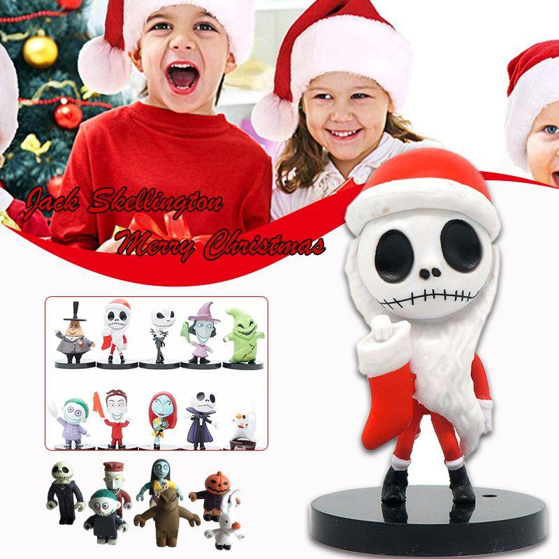 Delightful Jack Skellington Figure Set Featuring Nightmare Before Christmas Character Dolls For Kids And Collectors
