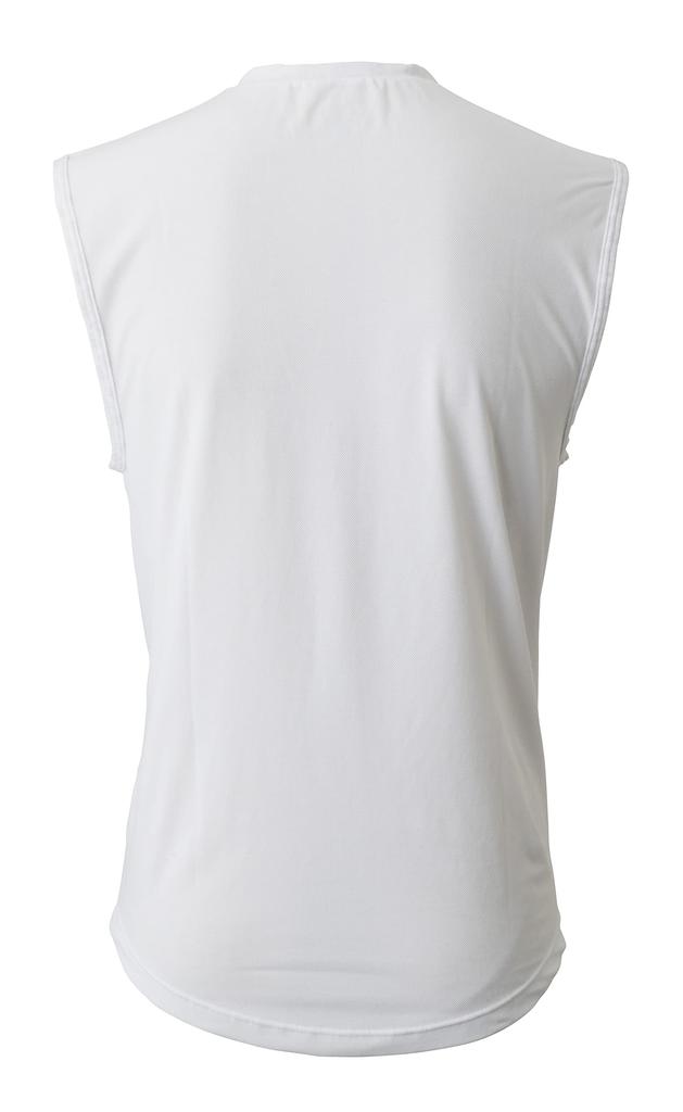 Freeze Tech Ice Strike Sleeveless V-Neck Shirt (XL) White (Performance Line)