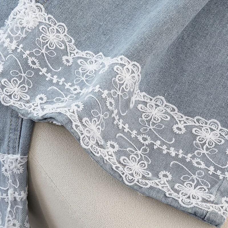 Women's High-Waist Washed Loose Wide-Leg Ankle Jeans