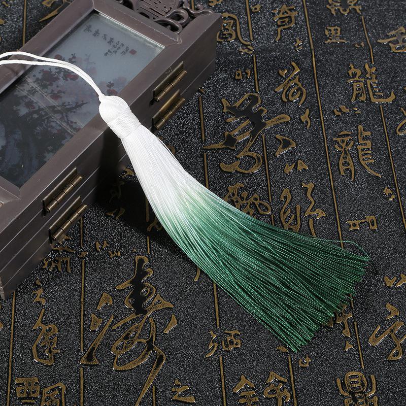 

Ханфу в древнем стиле с градиентной кисточкой, лацканный кулон, закладка - ручная работа, бисерный DIY аксессуар Tassel part approx. 13cm, 1 pc/pack