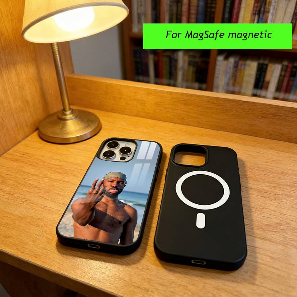 Singer F-Frank Ocean Phone Case For iPhone17,16,15,14,13,12,11 Plus,Pro Magnetic with Magsafe Wireless Charging