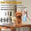 2 IN 1 Pet Hair Absorbing Electric Shaver 3-speed Adjustable Cat and Dog Hair Trimming Machine Vacuum Pet Grooming Clippers