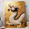 5D Round Pearl Painting Kit Majestic Dragon Pattern DIY Handmade Rhinestone Art Home Interior Decor Gift