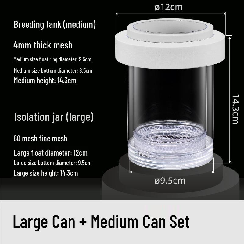 Guppy Breeding Box: Fish Isolation & Hatching Tank for Small Fish Fry & Mother Fish