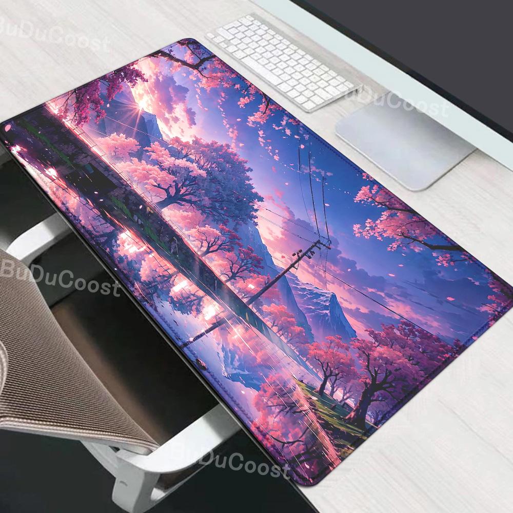 mouse pad Gaming Sakura Japanese Cherry Blossom XL Home New HD mousepad XXL Keyboard Pad Non-Slip Office Carpet Laptop Mice Pad
