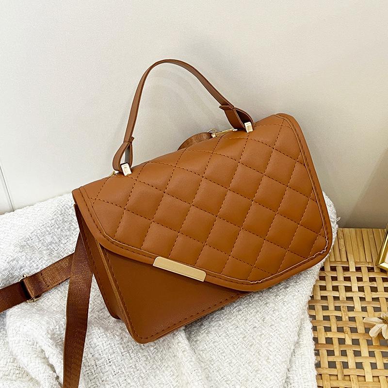 Small Bag Women's Embroidery Rhombus Small Square Bag New Women's Niche Single Shoulder Messenger Bag