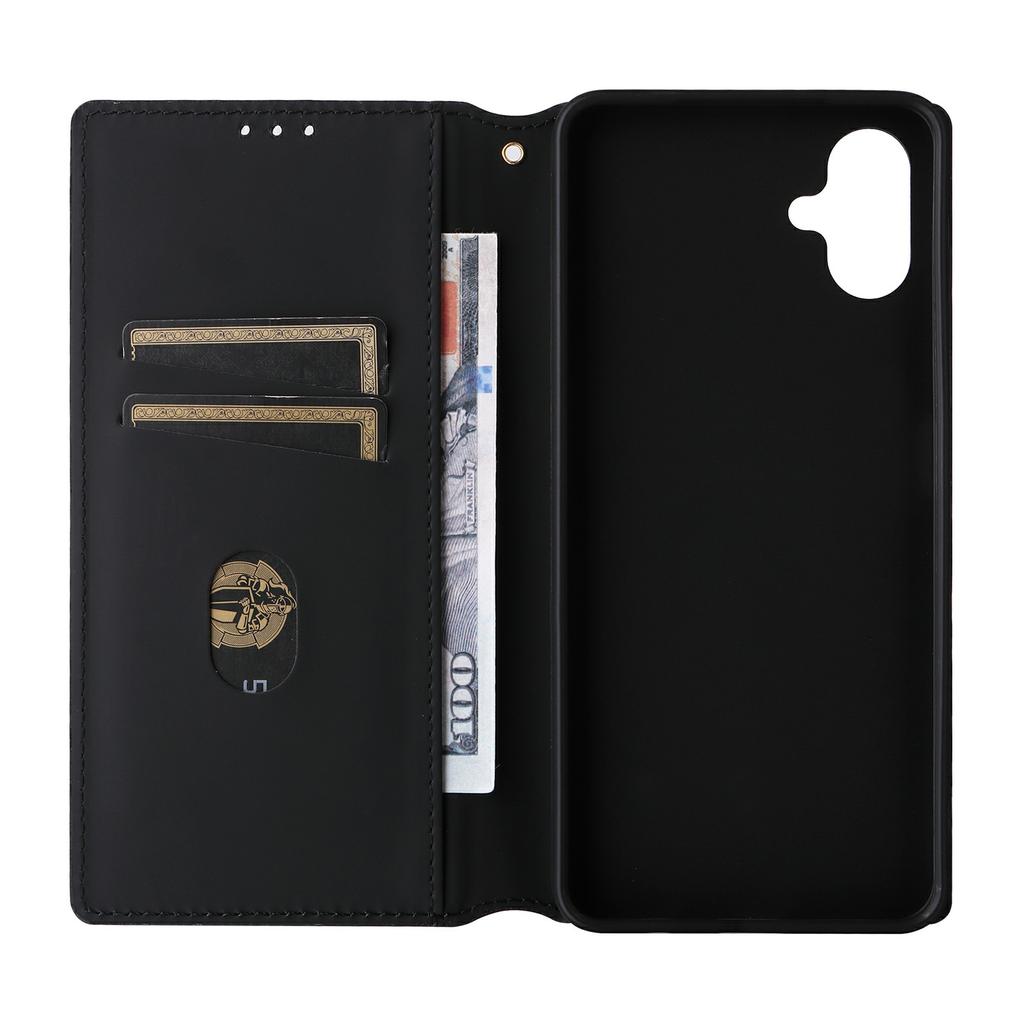 For Samsung Galaxy A07 4G Case Wallet Rhombus Imprint Leather Phone Cover