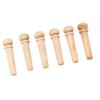 6PCS Guitar Bridge Pin Replacement Maple Wood Guitar Pressure String Nails Pin for Practice