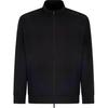 Armani Exchange Color Block Zip Collar Pocket Long Sleeve Jacket Men jackets Black XM000311-AF10365UC001
