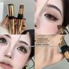 Tri-Color Pearlescent Foil Eyeshadow Stick: No-Fallout, Long-Lasting Glitter Eye Makeup with Easy One-Swipe Application and Gradient Effect.