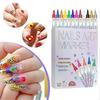 12 Colors Nail Art Pens Set Stylo Nail Art Graffiti Pen For Diy Nails Arts