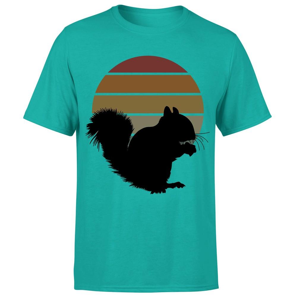 Squirrel Retro Vintage Funny Adults Unisexs Tshirt P1OrA