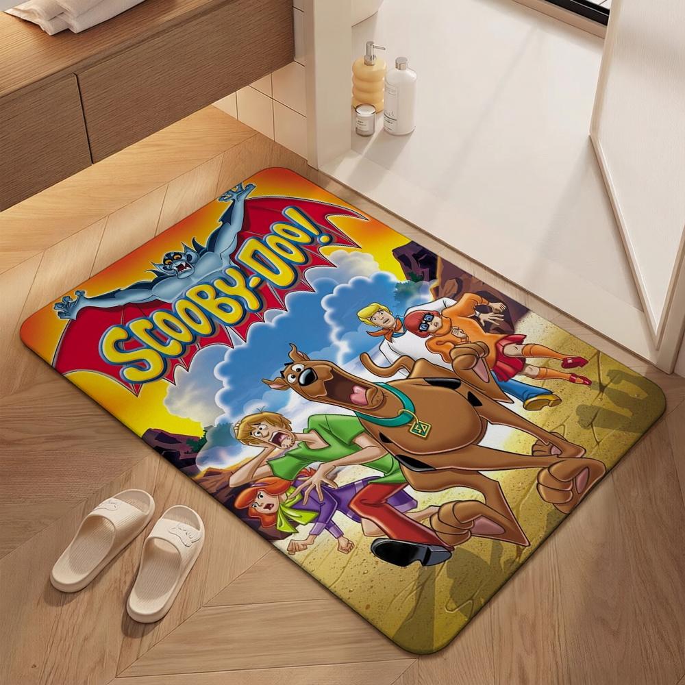 Scoobydoo Mystery Inc Gang Adventure Indoor Rug Nonslip Easyclean Carpet For Living Room Bedroom Hallway Home Decor Birthday Gift