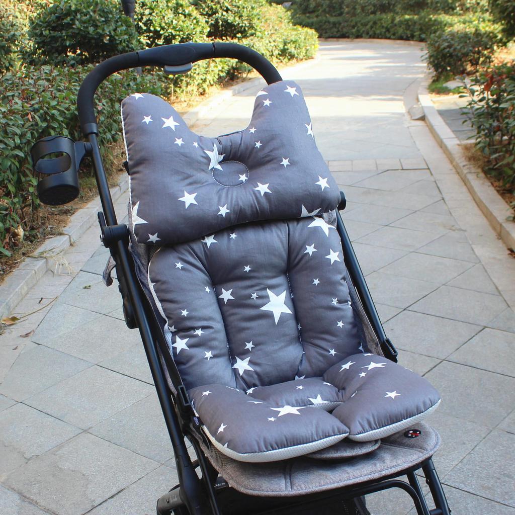 Korean Style Universal Baby Stroller Cushion - Thick, Cotton Pad for Pushchairs, High Chairs & Backrests, Suitable for All Seasons