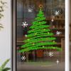PVC Christmas Window Stickers Reusable Whole Sheet Christmas Window Decals Electrostatic Xmas Wall Sticker Glass Doors