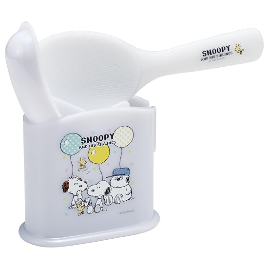 Skater Rice Paddle with Case, 19cm, Made in Japan, Snoopy Balloon, SMS1-A