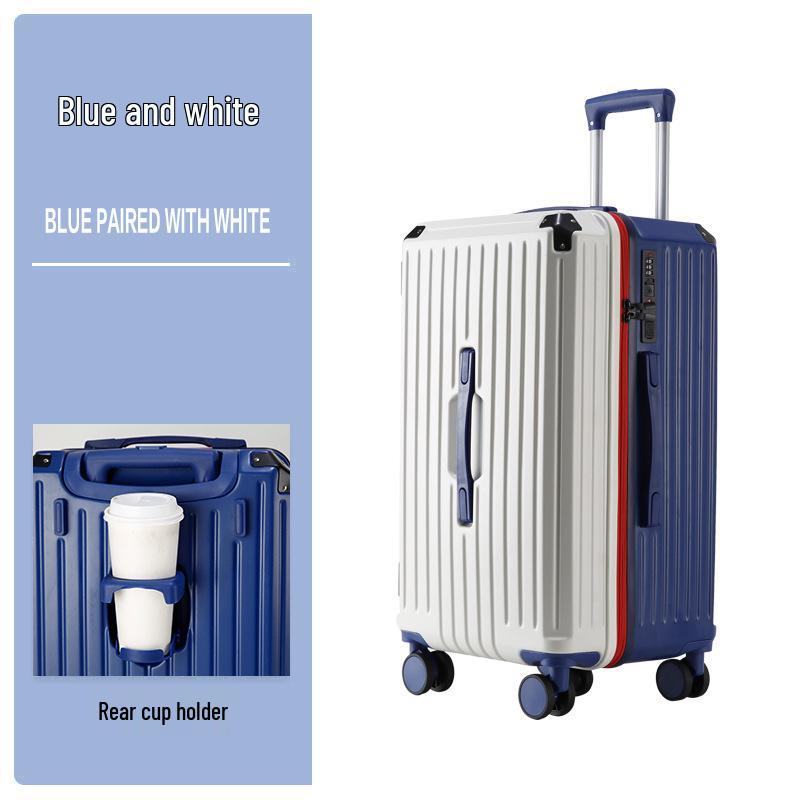 24-Inch Multifunctional Suitcase with Universal Wheels and New Lock System