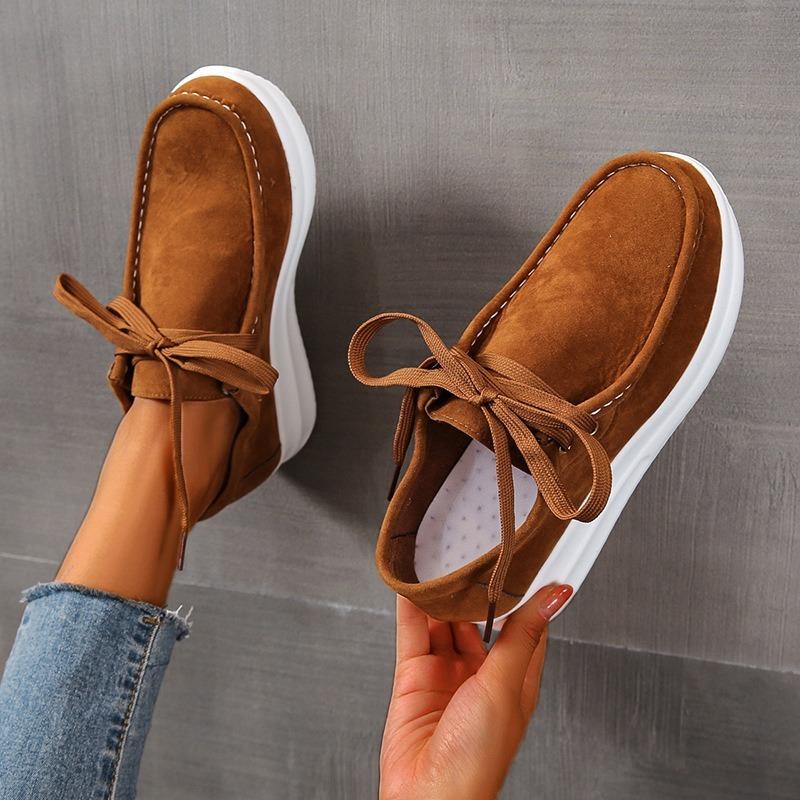 New Spring Single Shoes Women's Plus-size Platform Muffins and Casual Shoes