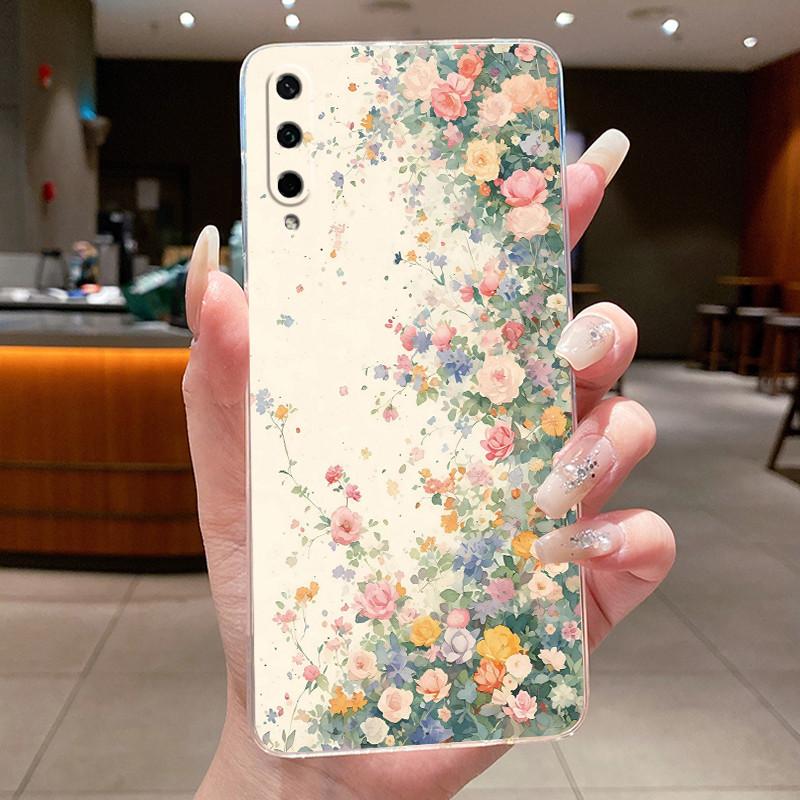 For Honor Play 3 ASK-AL00x Casing Clear Luxury Fashion Butterfly Flowers Soft TPU Silicone Cover Bumper Honor Play3 Phone Case