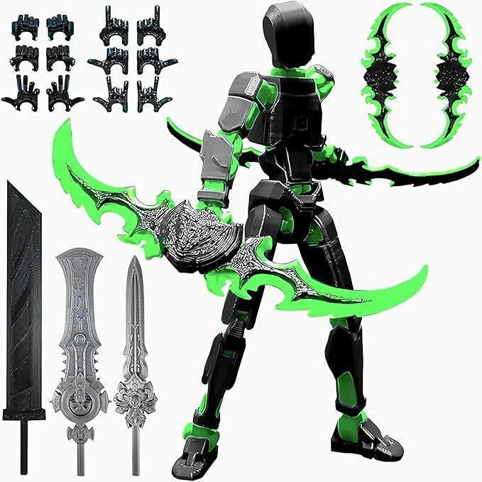 Action Figure Titan 13 T13 Stampata 3D Multi-Articolata Mobile Lucky Dummy Nova Robot Action Figure Regali