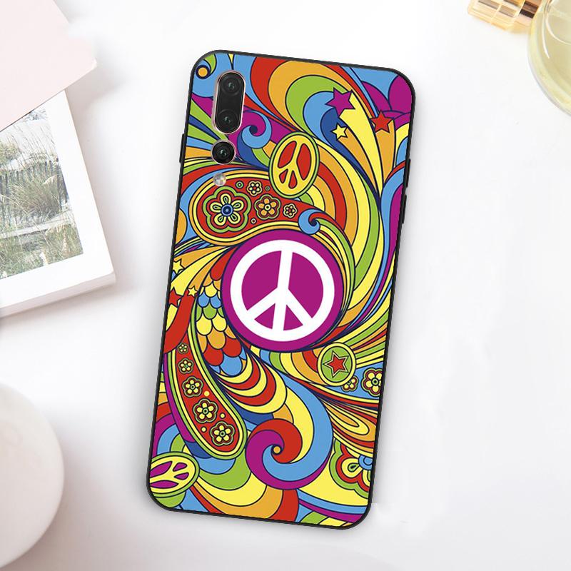 

Love Peace Sign For Huawei Nova 5T 9 10 SE 7i 8i 11i 12i Y73 Y90 Y70 Y72 Y61 Y91 Y60 P20 P40 P30 Lite Case Huawei Nova Y73