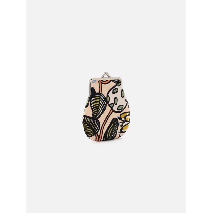 [Marimekko] Tiara Pieni Kukkaro Coin Purse Women's 52_1_52259474578 F Sand x Warm Orange