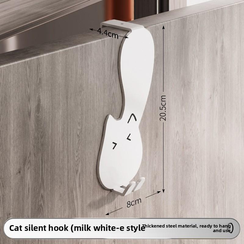 The Wall-mounted Clothes Hanger with Hooks Behind The Door and No Need for Drilling Is Used for Storing Clothes and Hats