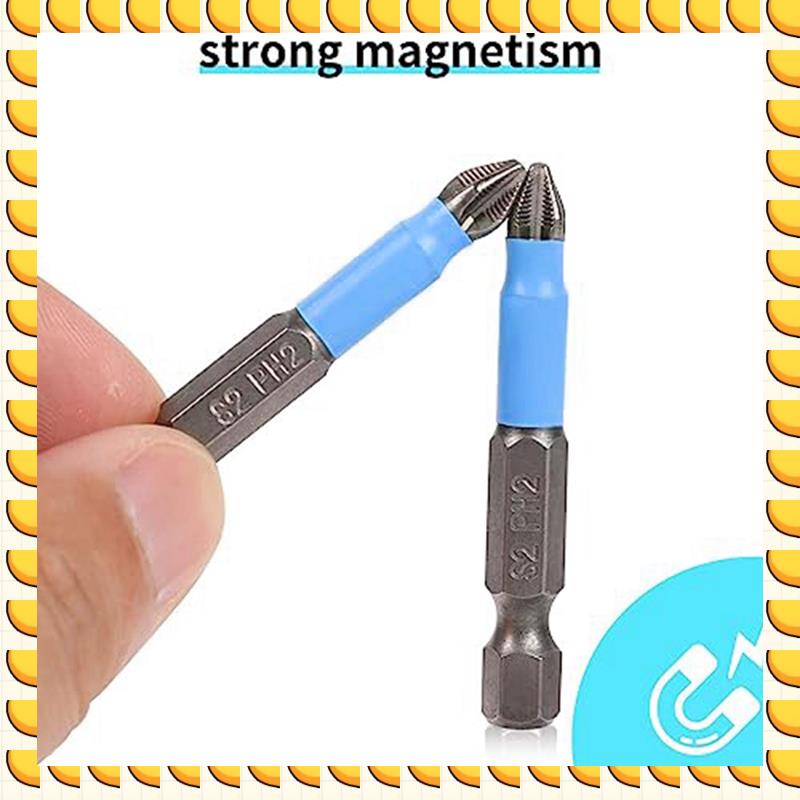 

BAAU 10 PCS Phillips Head Drill Bit Magnetic Phillips Screwdriver Bit Set 1/4 Inch Hex Shank 2Inch/50Mm