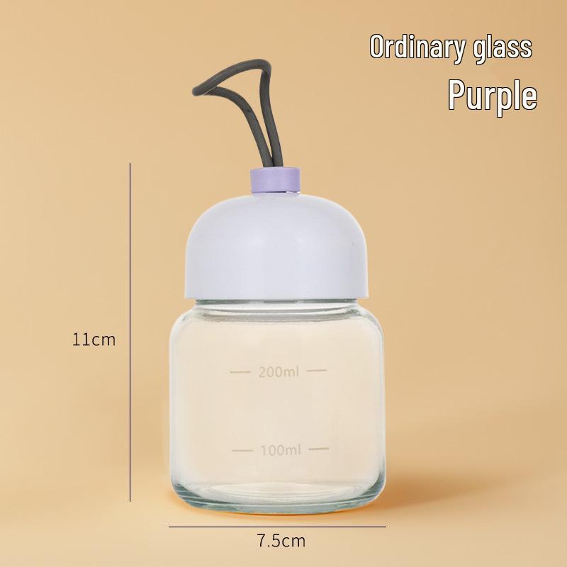 Little Red Book Creative Chubby Glass Cup - Mini Water, Coffee, Milk & Gift Cup for Household Use