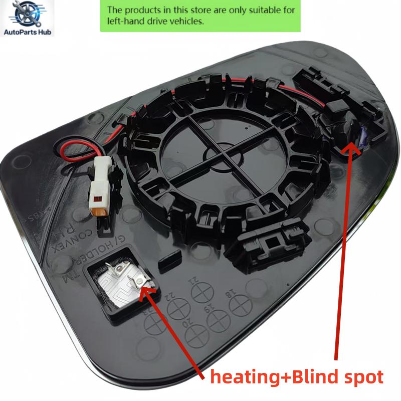 for Hyundai Santa Fe 2024 High Definition Car Heating Blind Spot Function Side Rearview Mirror Glass