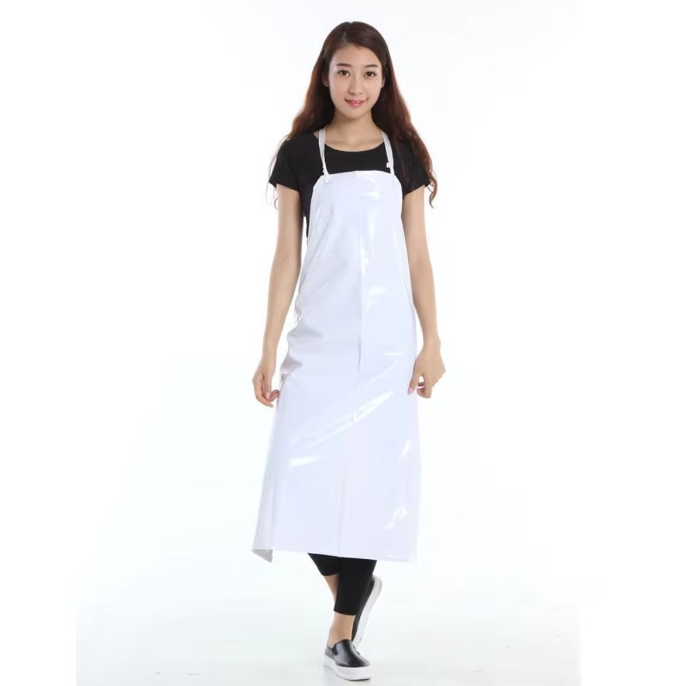 Extra Wide Shoulder Straps Waterproof Dishwasher Apron Odorless Food Chef Apron  Dishwashing