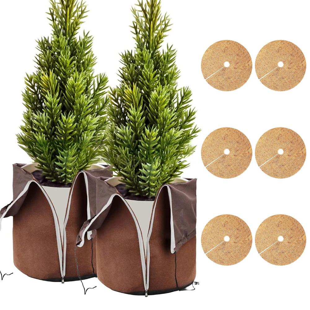 Improves Pot Aesthetics Coconut Coir Mat Plant Pot Mat Natural Coconut Fiber