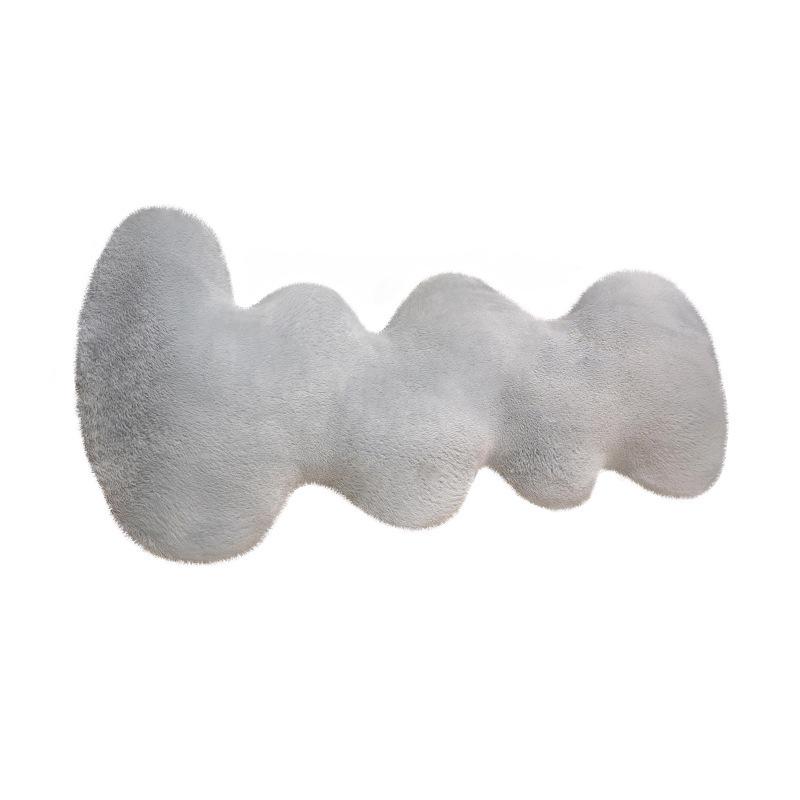 Wave-Shaped Cloud Leg & Back Hugging Pillow - Long Body Cushion for Side Sleepers