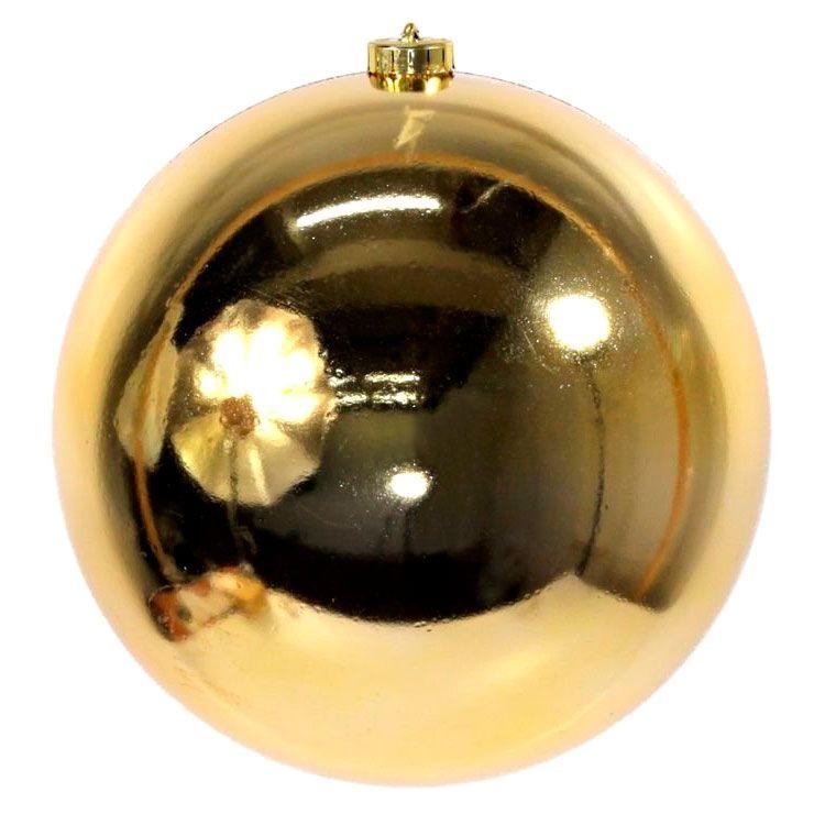 

Гальванизированные глянцевые рождественские шары, Пластиковые рождественские шары, Рождественские пластиковые шары-украшения One Size золотой