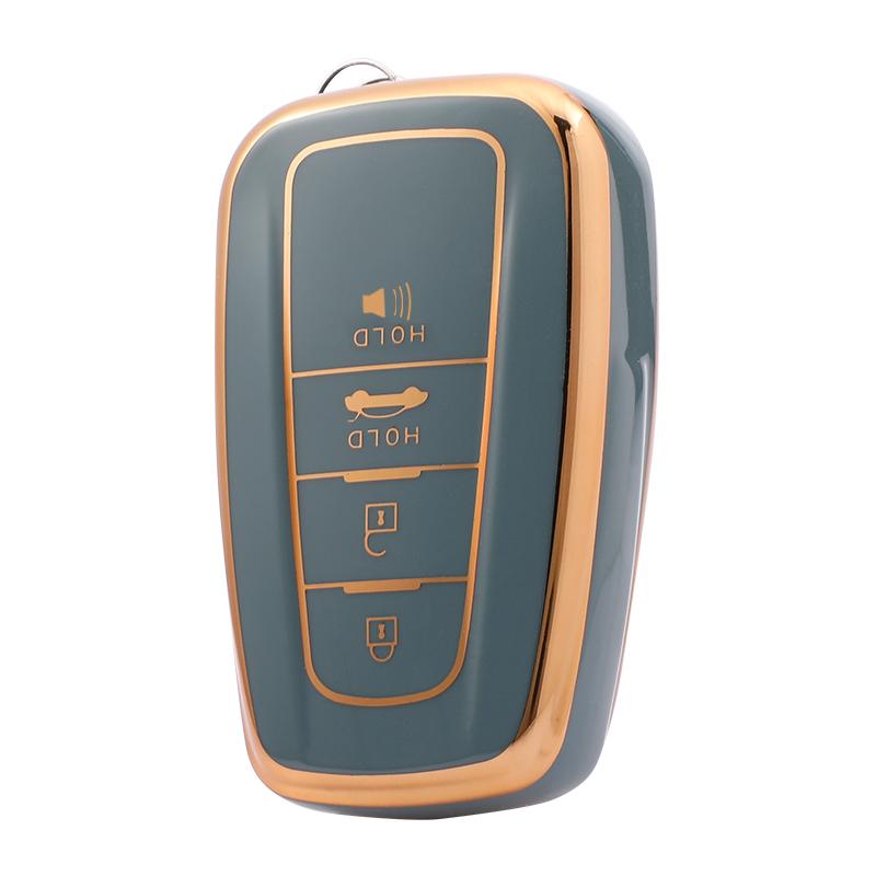TPU 2 3 Buttons Car Key Fob Cover Case Holder Shell for Toyota Rav4 2021 Hybryd Camry 70 2020 Prado Corolla Sedan 2019 Keychains