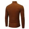 Frühlings- und Herbst Herren Slim Fit Stehkragen Basic-Shirt, Langarm-T-Shirt mit hohem Kragen, Lässiger vielseitiger einfarbiger Pullover
