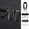 Auto Genuine Leather Zinc Alloy Key Fob Cover Fit For Suzuki S-Cross Eitrga Swift Auto Key Fob Chain Metal Key Fob Housing Interior Accessories