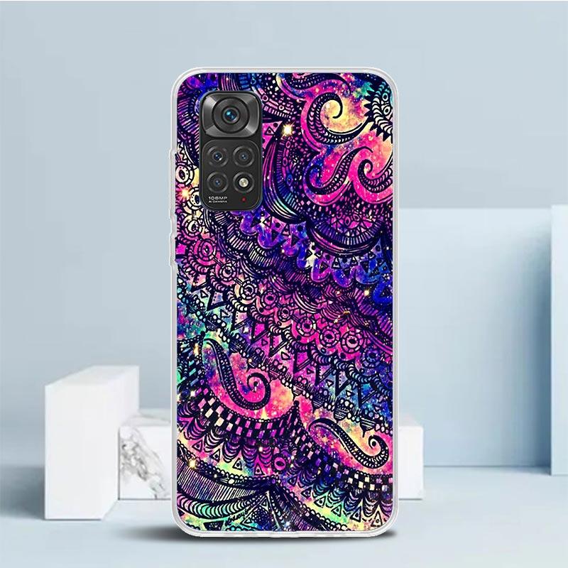 Mandala Sunflower Mandala Phone Case For Xiaomi Redmi Note 15 14 14S 13 12S 12 Pro Plus 11S 11 11T 11E 10S 10 + Soft TPU Back Co