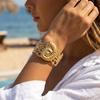 Stainless Steel Daisy Print Wide Cuff Bracelet for Women Bohemia Gold Color Shell Heart Bangles Friendship Jewelry Accessories