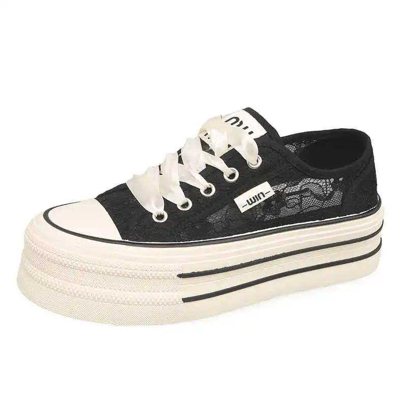 

Женские кроссовки из натуральной кожи на плоской подошве, туфли, черные, женские кроссовки на платформе, на высоком каблуке, женские ботинки, спортивные, для бега 40